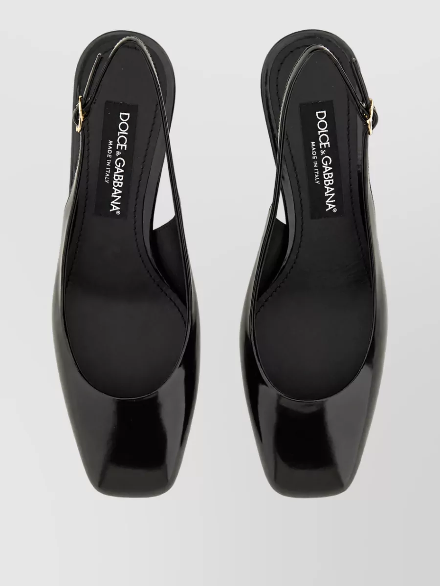 Dolce&Gabbana Patent Leather Slingback Mules