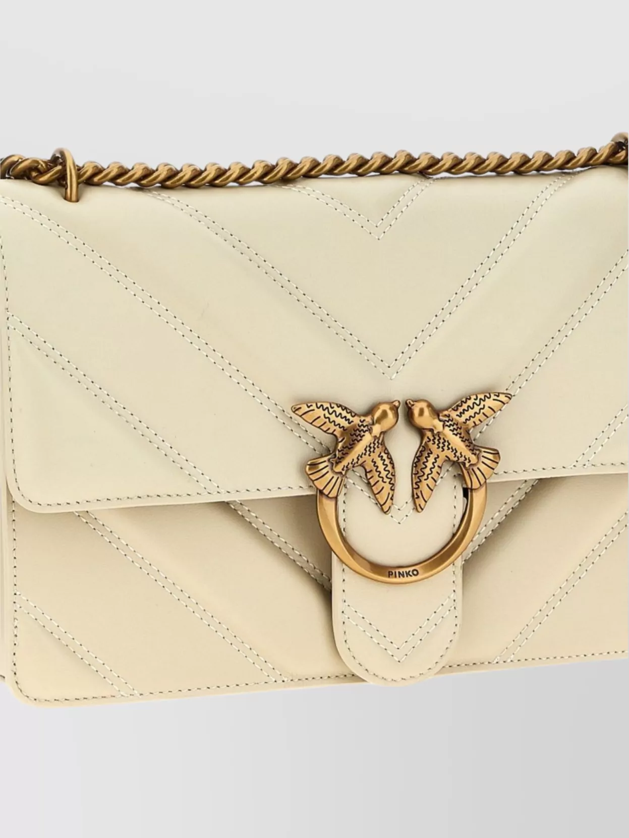 Pinko Classic Love Bag One Simply Crossbody Bags White