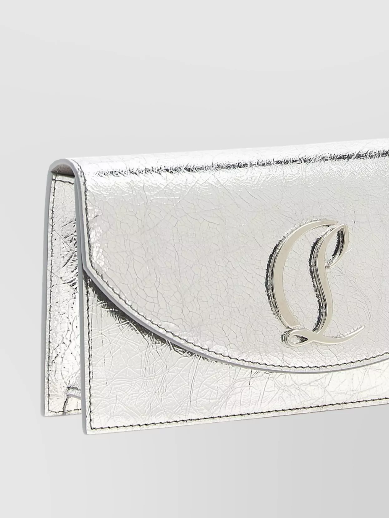 Christian Louboutin '54 Chain Strap Metallic Finish Clutch'