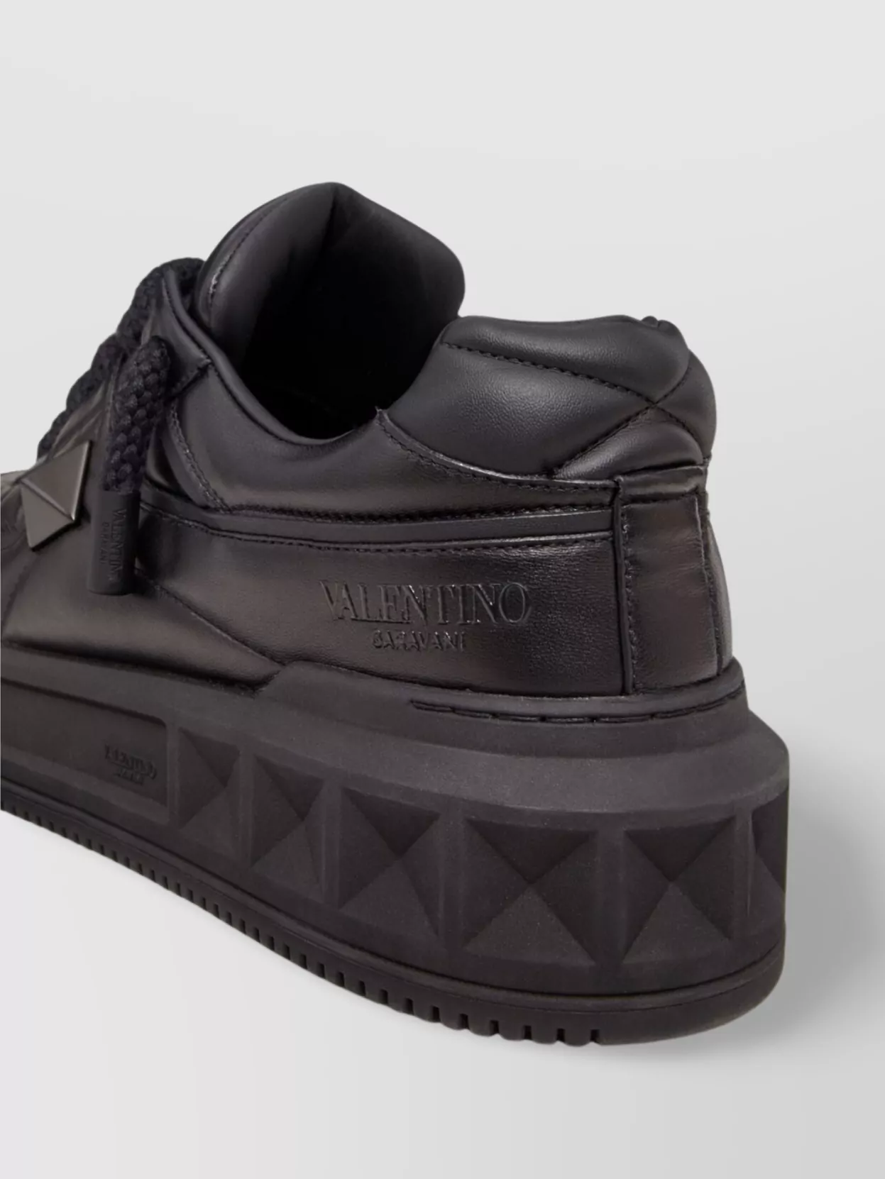 Valentino Garavani Xl Leather Sneakers With Roman Stud Detail