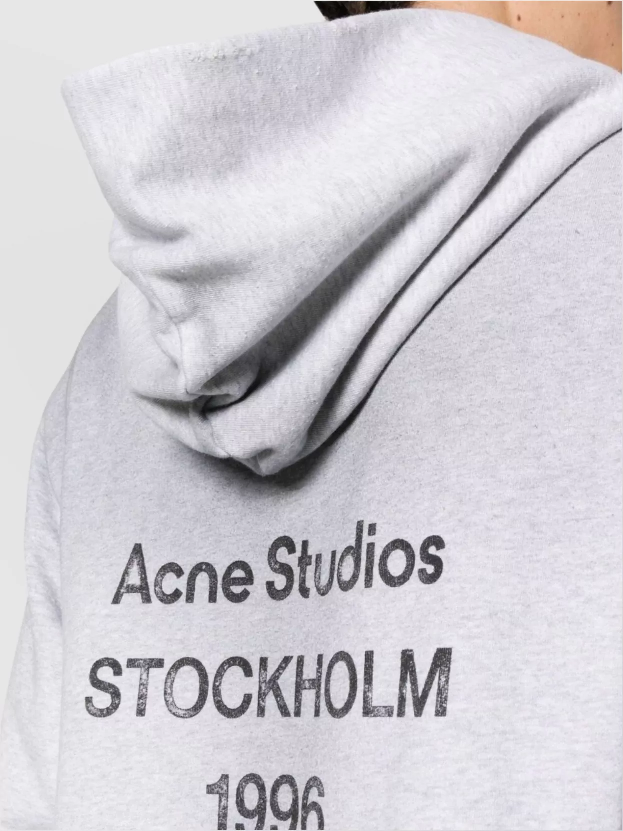 Acne Studios Hoodie With Slouchy Hood And Ribbed Cuffs
