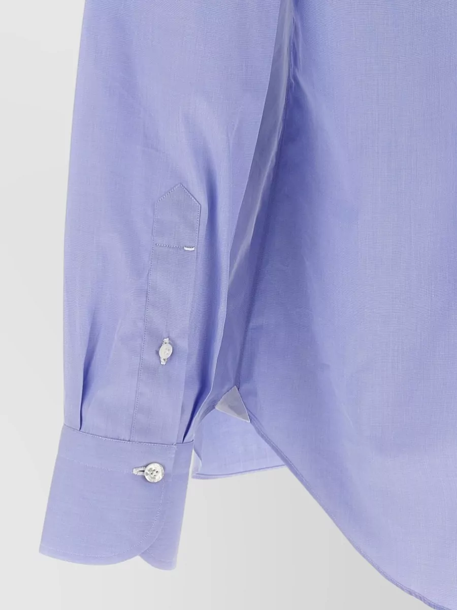 Finamore Cotton Long-Sleeve Shirt