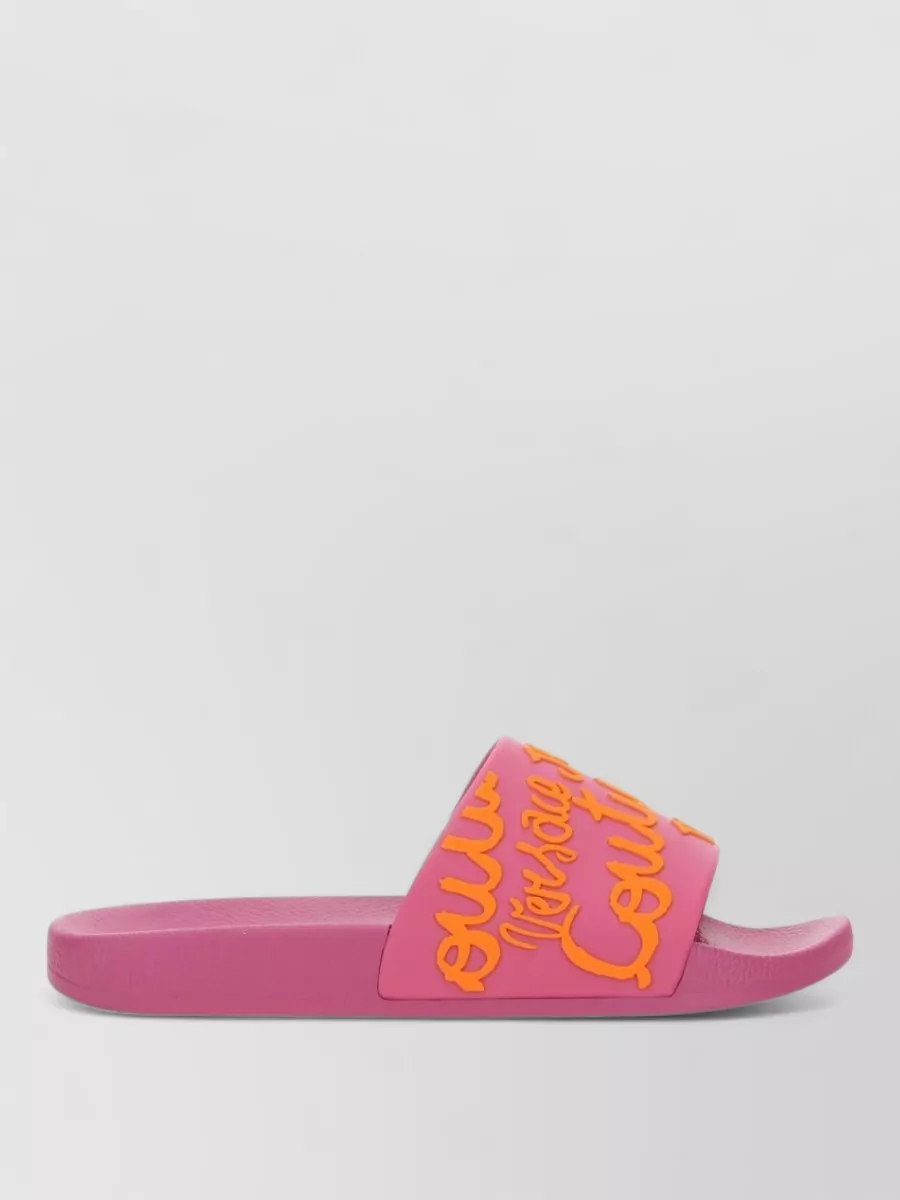 Versace Jeans Couture Logo Slide Sandals