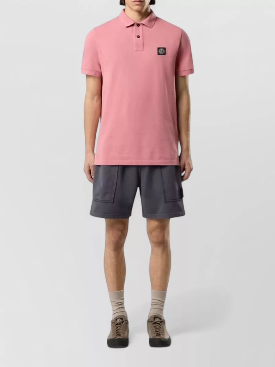 Stone Island Slim-Fit Cotton Piqué Polo Shirt