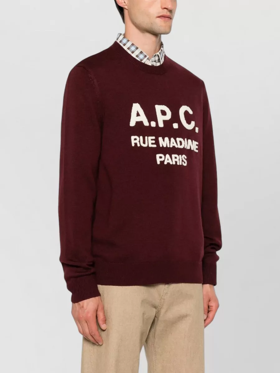 A.p.c. Virgin Wool Crewneck Sweater