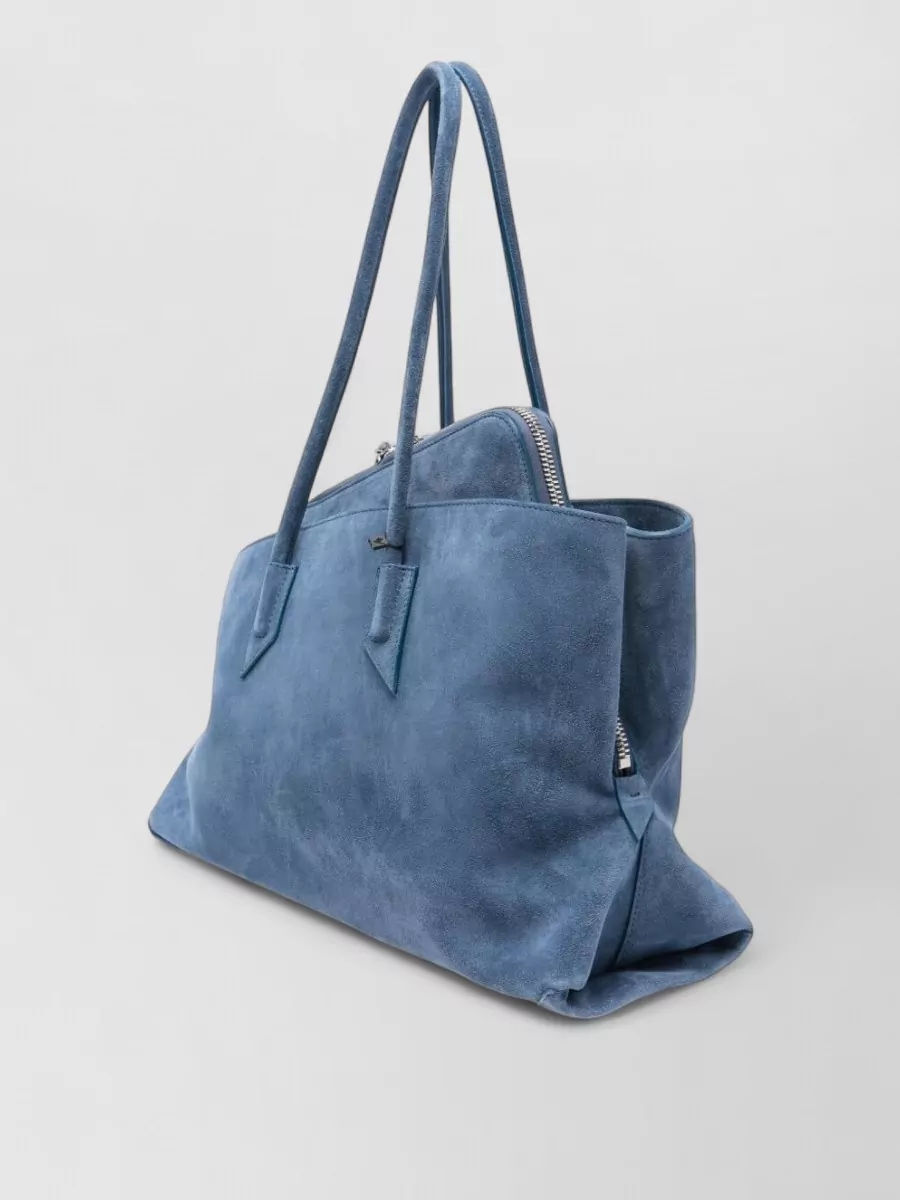 The Attico Leather Shoulder Bag Dual Top Handles