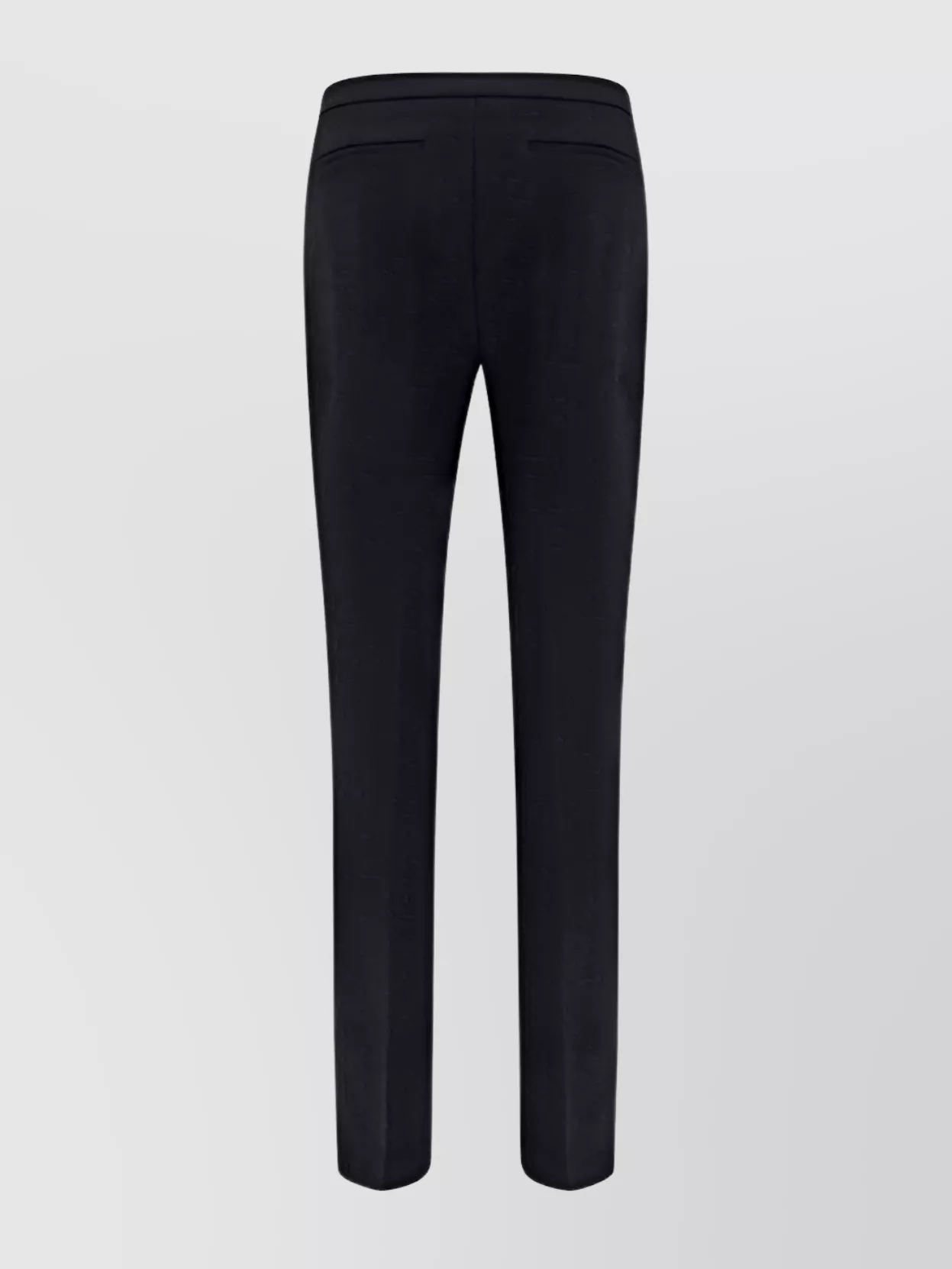 Shop Pinko Low-rise Monochrome Straight Leg Trousers In Black