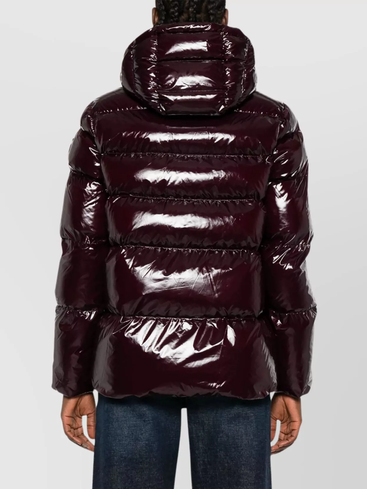 Pinko Shiny Hooded Long Sleeves Jacket