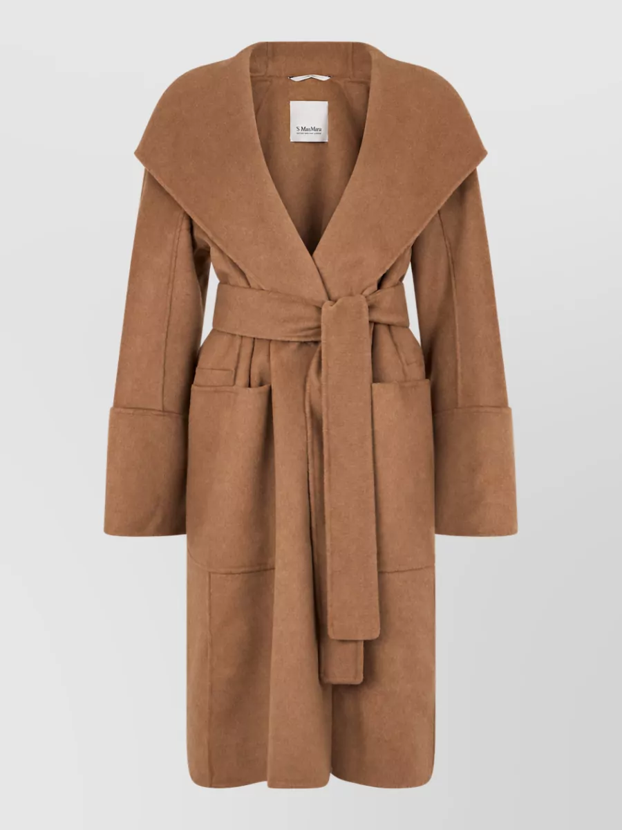 S Max Mara cashmere wool belted coat