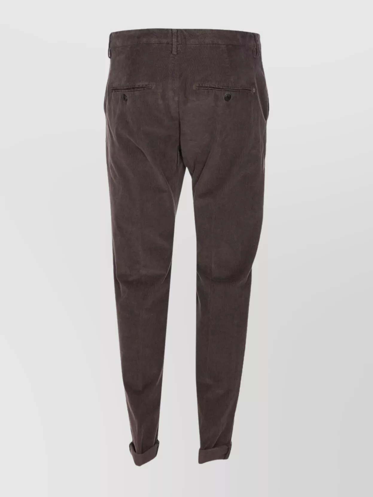 Dondup Velvet Effect Trousers Rolled Cuffs