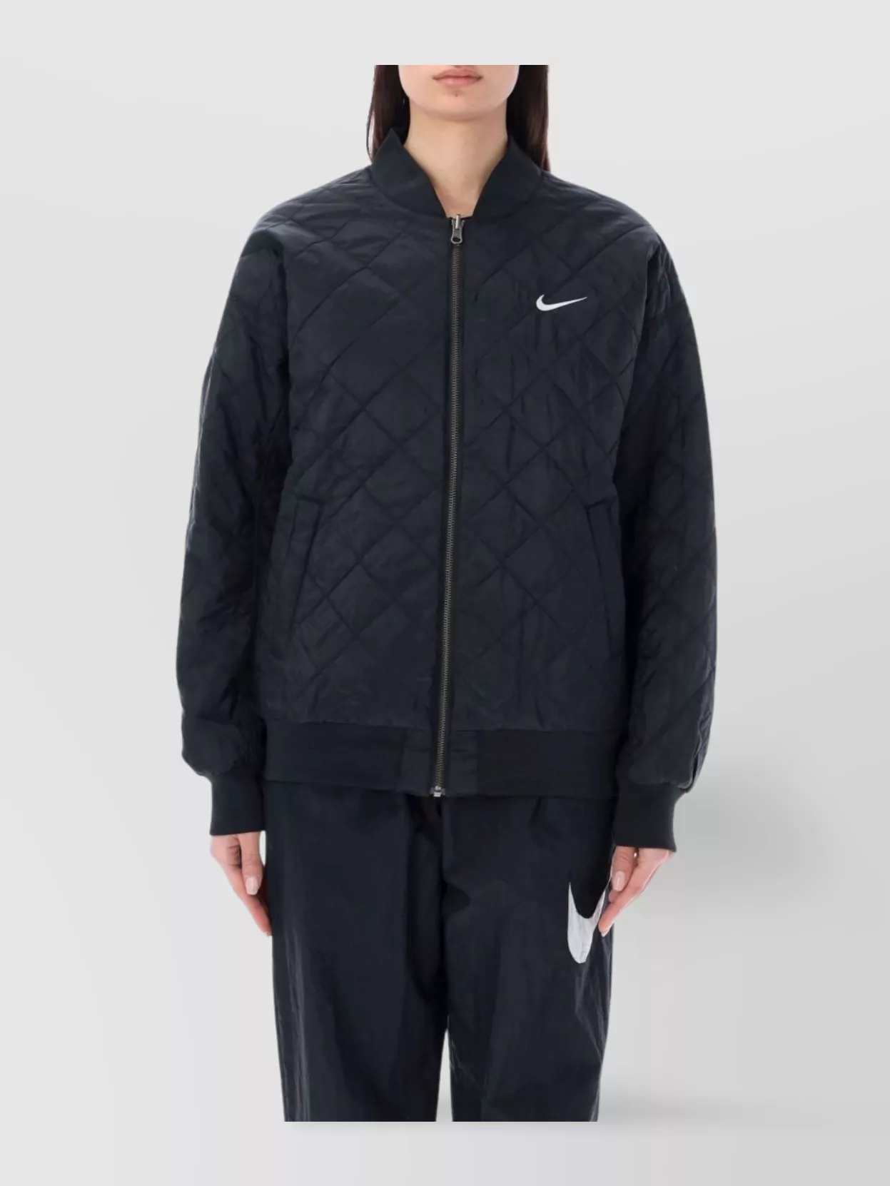 Nike Reversible Quilted Bomber Jacket Pockets
