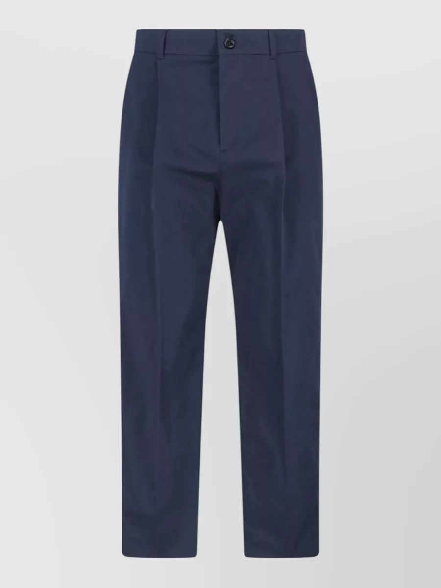 Valentino straight pants belt loops back pocket