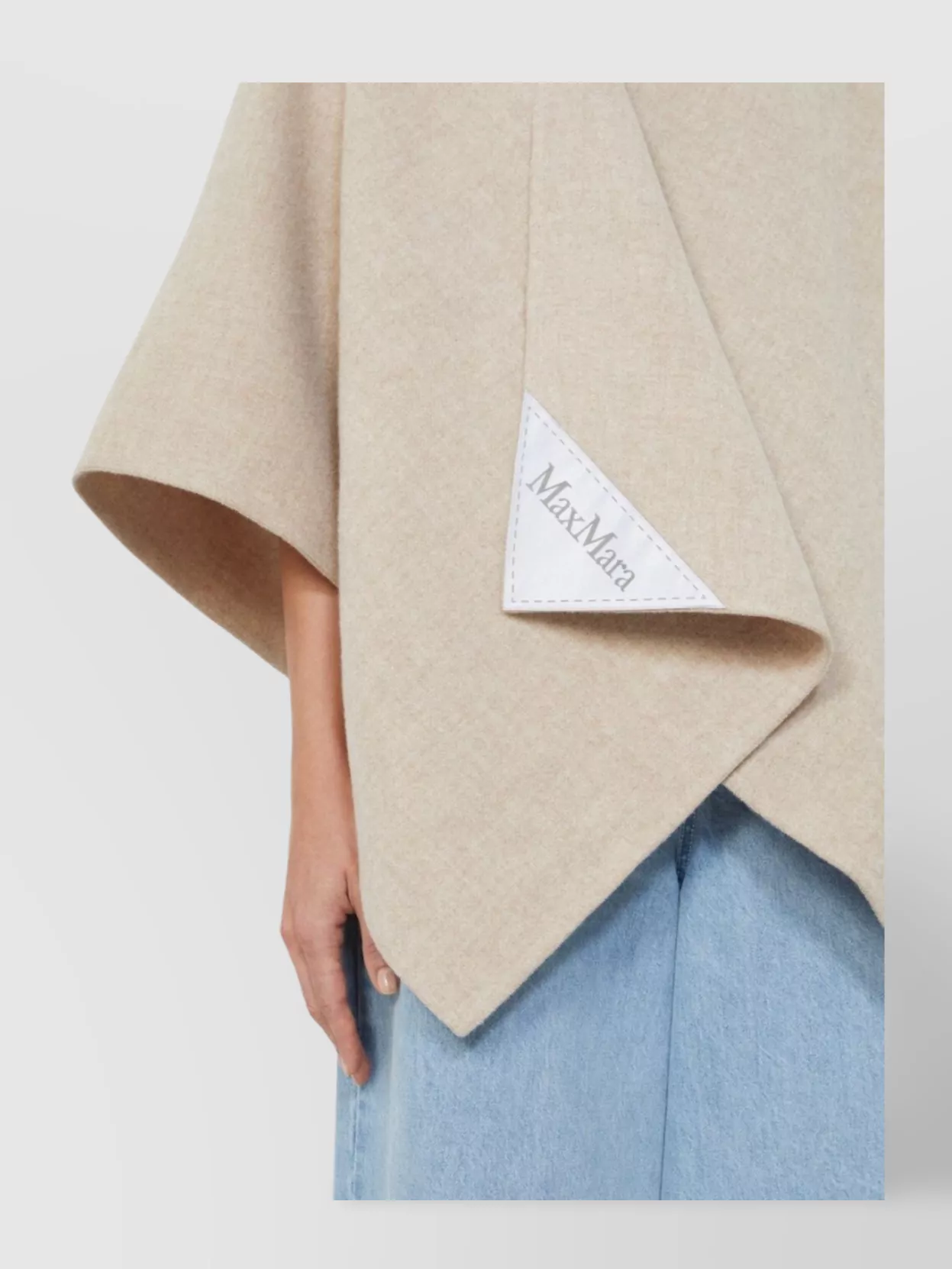 Max Mara Serra Alpaca Wool Scarf Cape