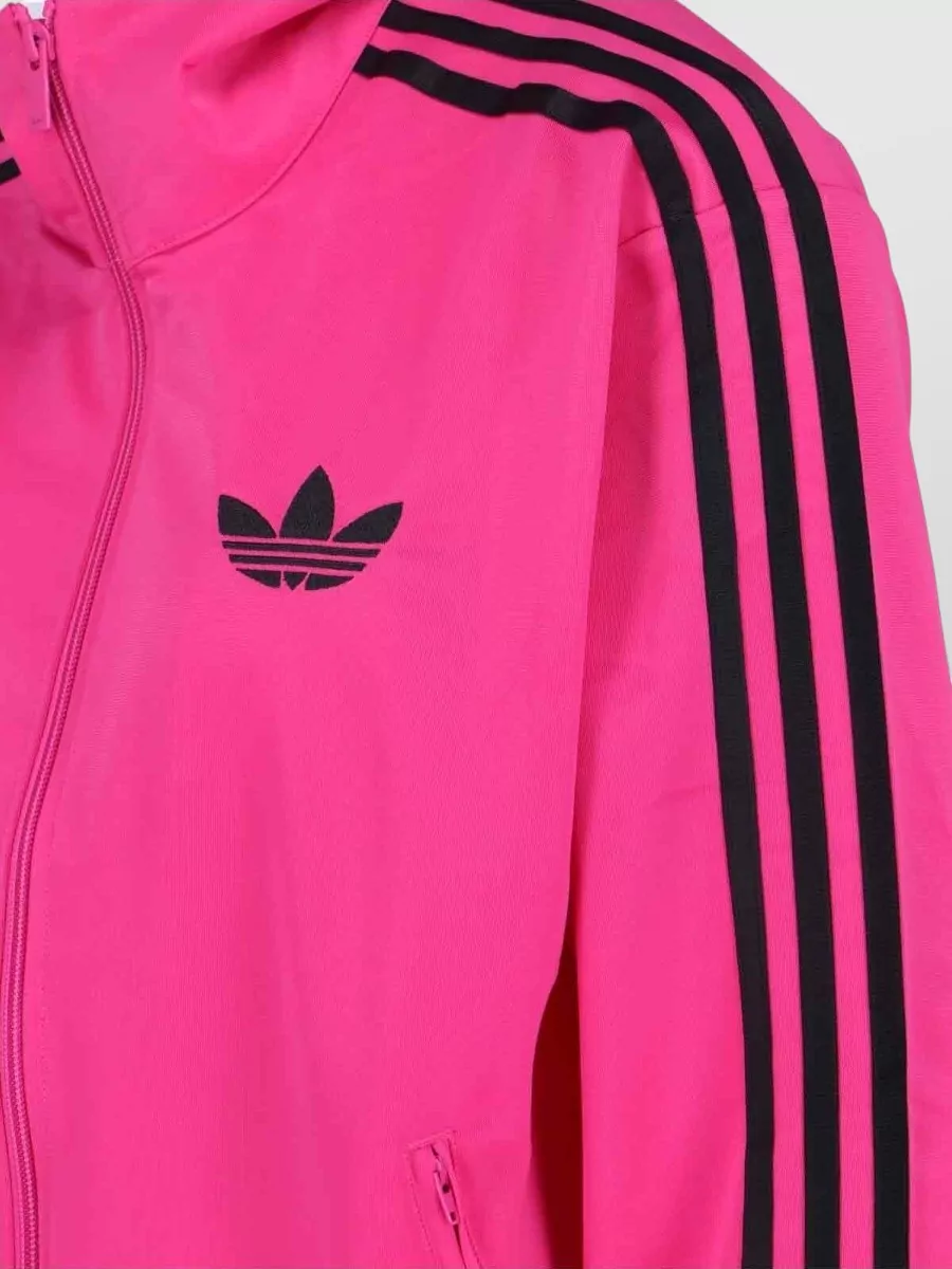 Adidas Knit Sweatshirt Ribbed Cuffs Side Pockets