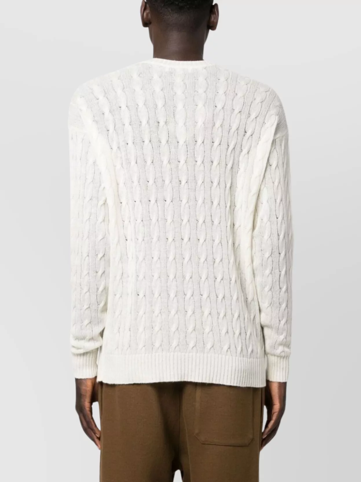 Etro Cable Knit Crew Neck Sweater Design