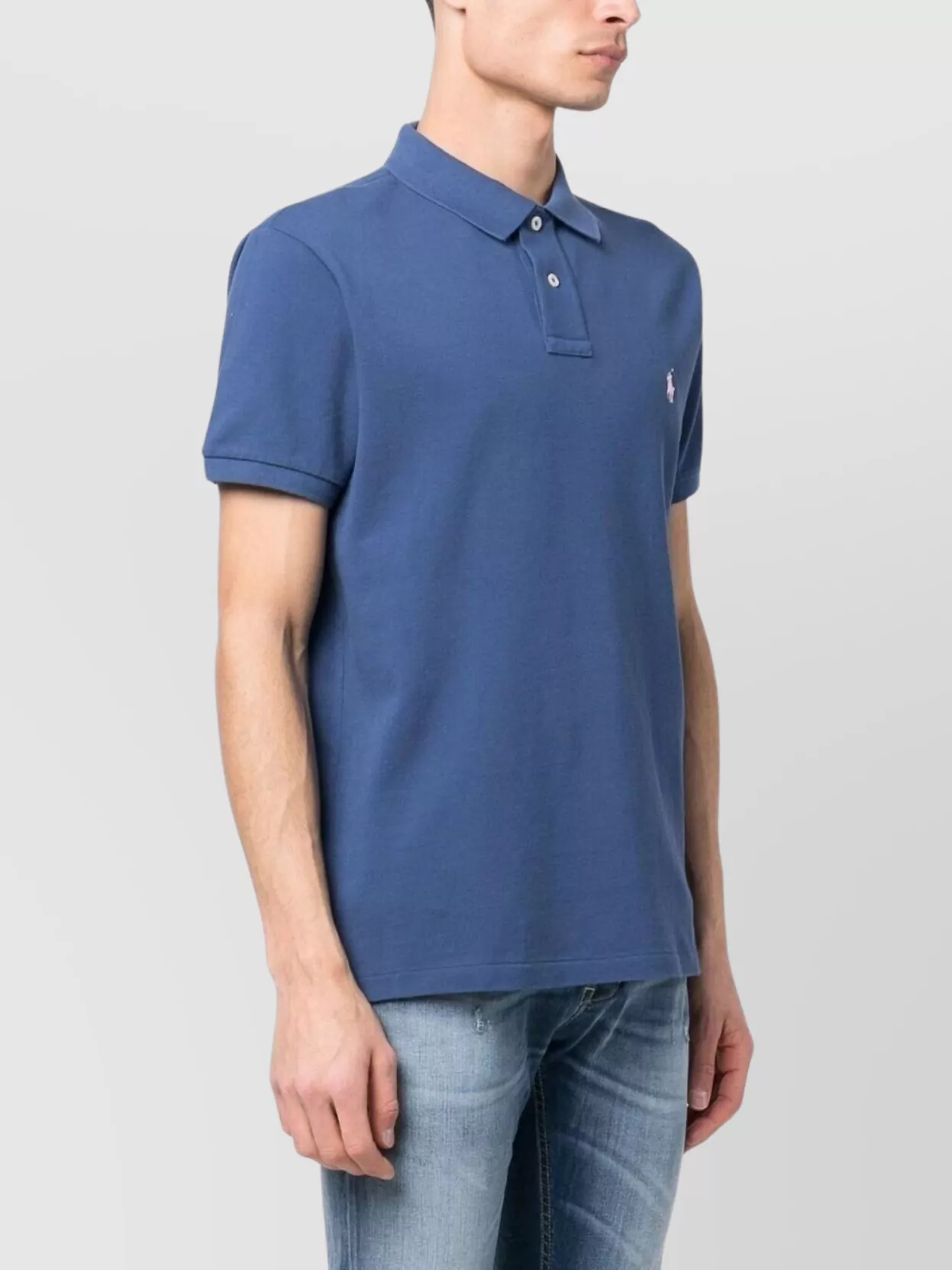 Ralph Lauren Short Sleeve Polo Shirt With Ribbed Cuffs