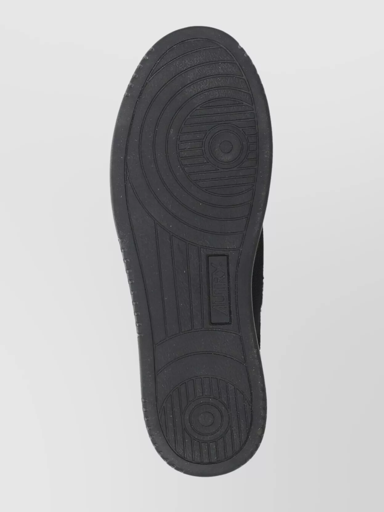 Autry Leather Low Top Sneakers With Laminated Inserts In Black