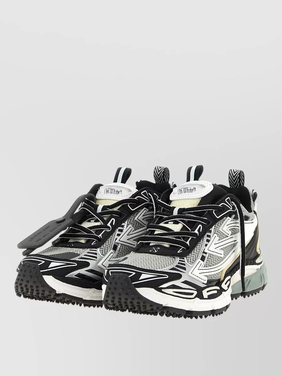 Off-White Leather Low-Top Sneakers