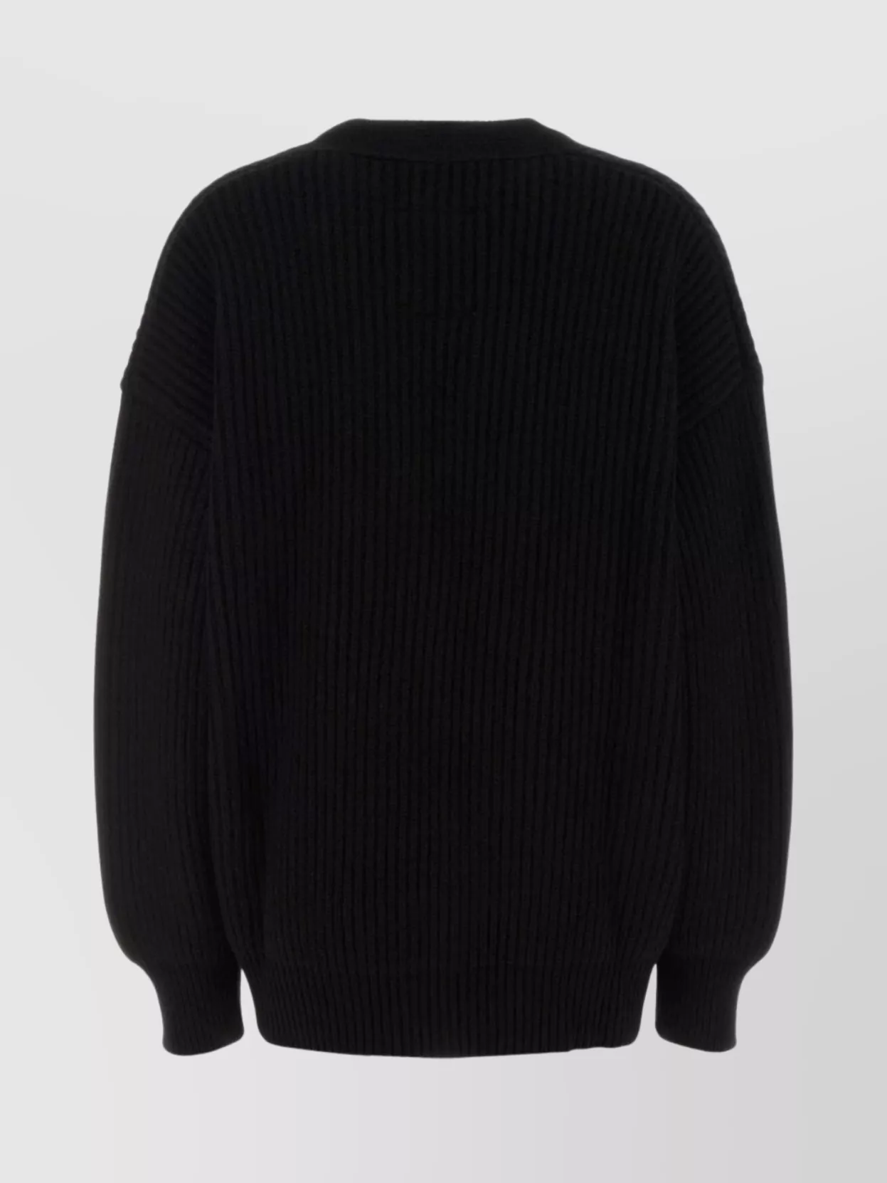 Uma Wang Oversized Cashmere Cardigan Long Sleeves In Black