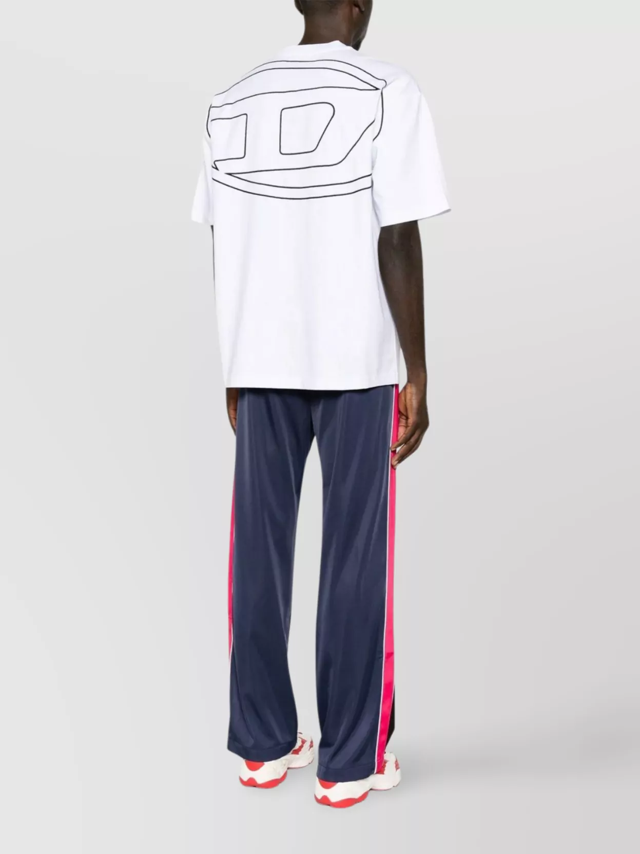 Diesel Graphic Back Print Crew Neck T-Shirt