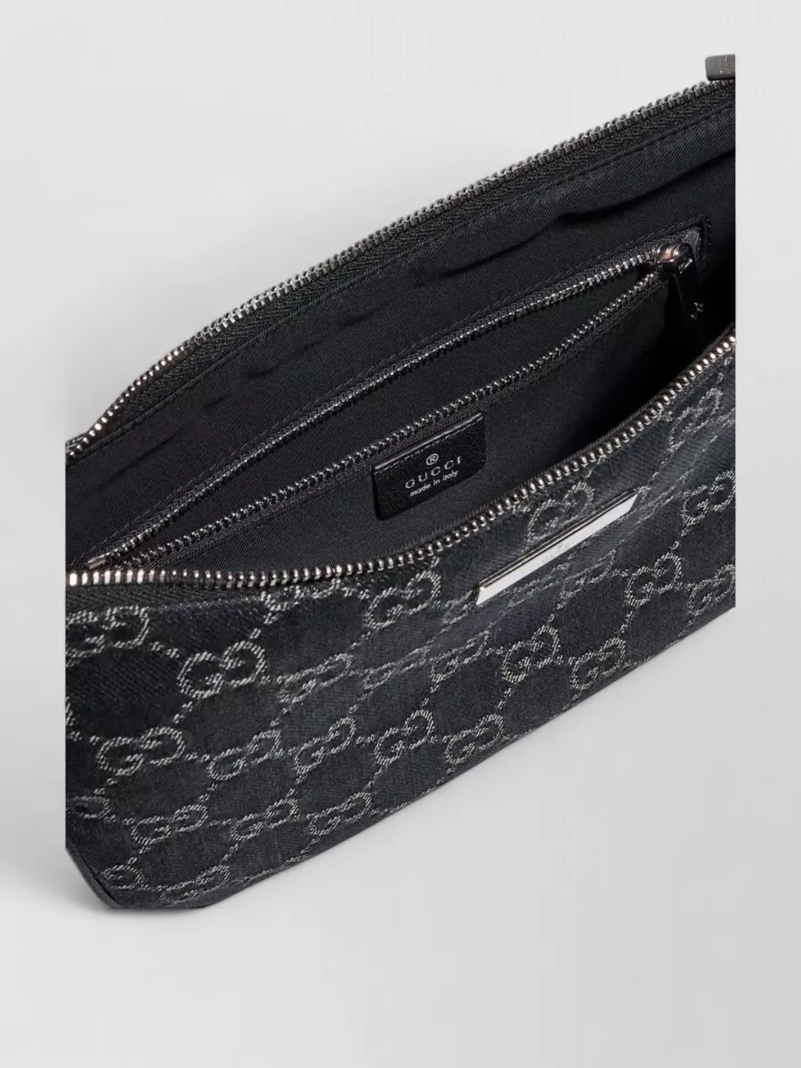 Gucci Na Small Denim Clutch Bag