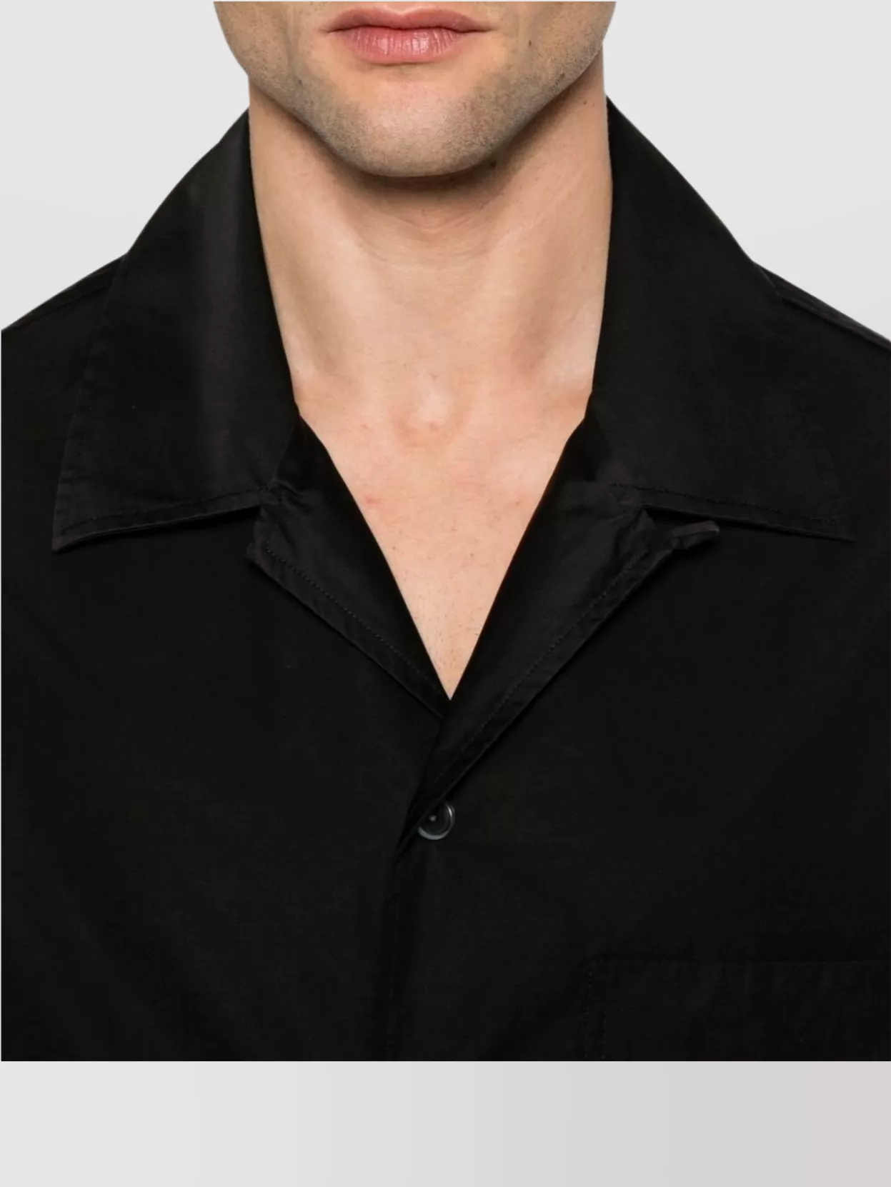 Our Legacy Short Sleeve Shirt With Pointed Collar And Chest Pocket