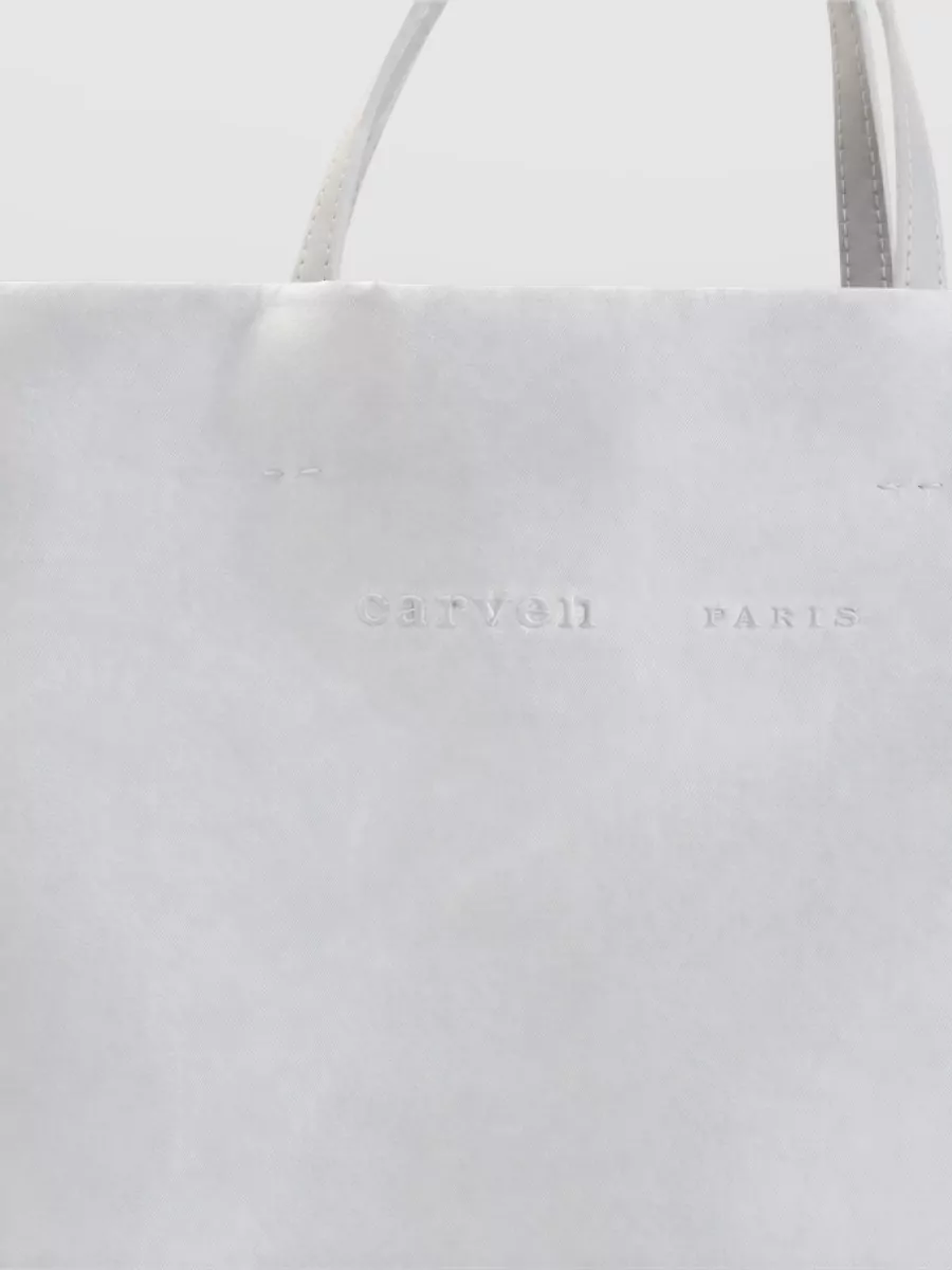 Carven Silk Wool Tote Bag