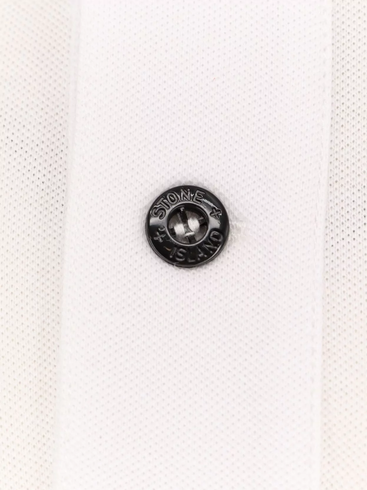 Stone Island Polo Shirt Cotton Ribbed Collar