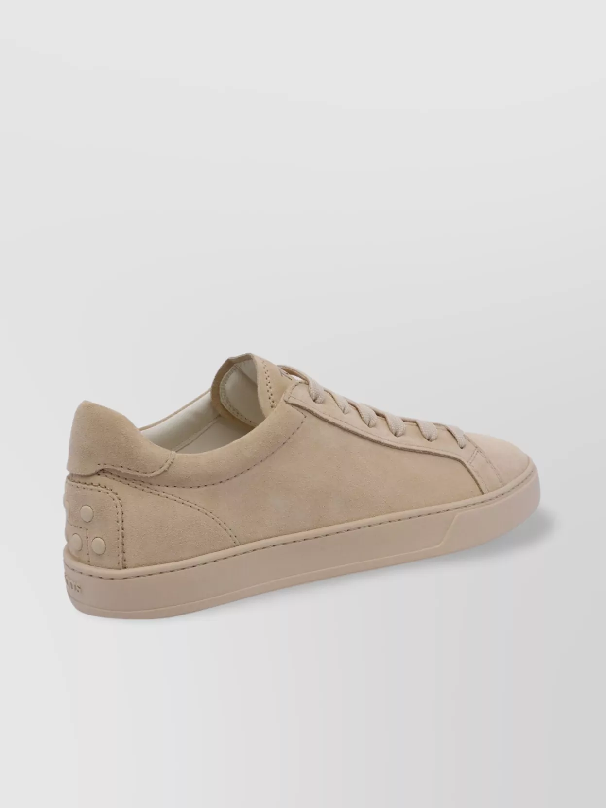 Tod's Low Top Leather Sneakers With Suede Finish