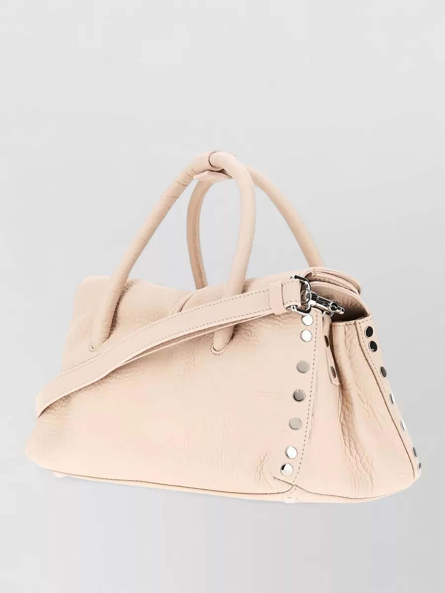 Zanellato Studded Leather Tote Bag