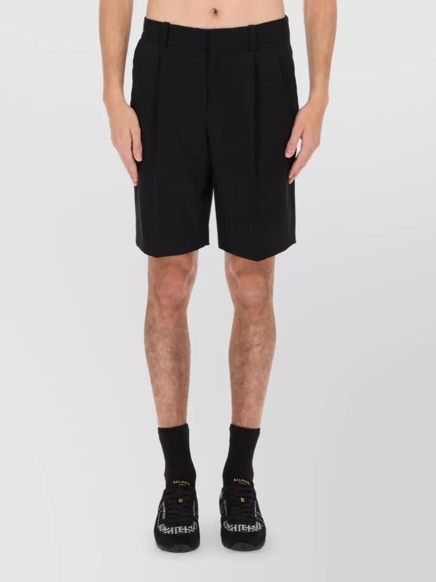 Balmain Wool Tailored Shorts