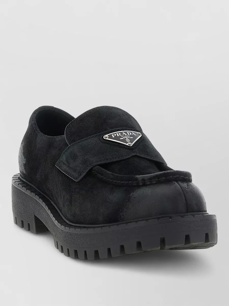 Prada suede derby shoes