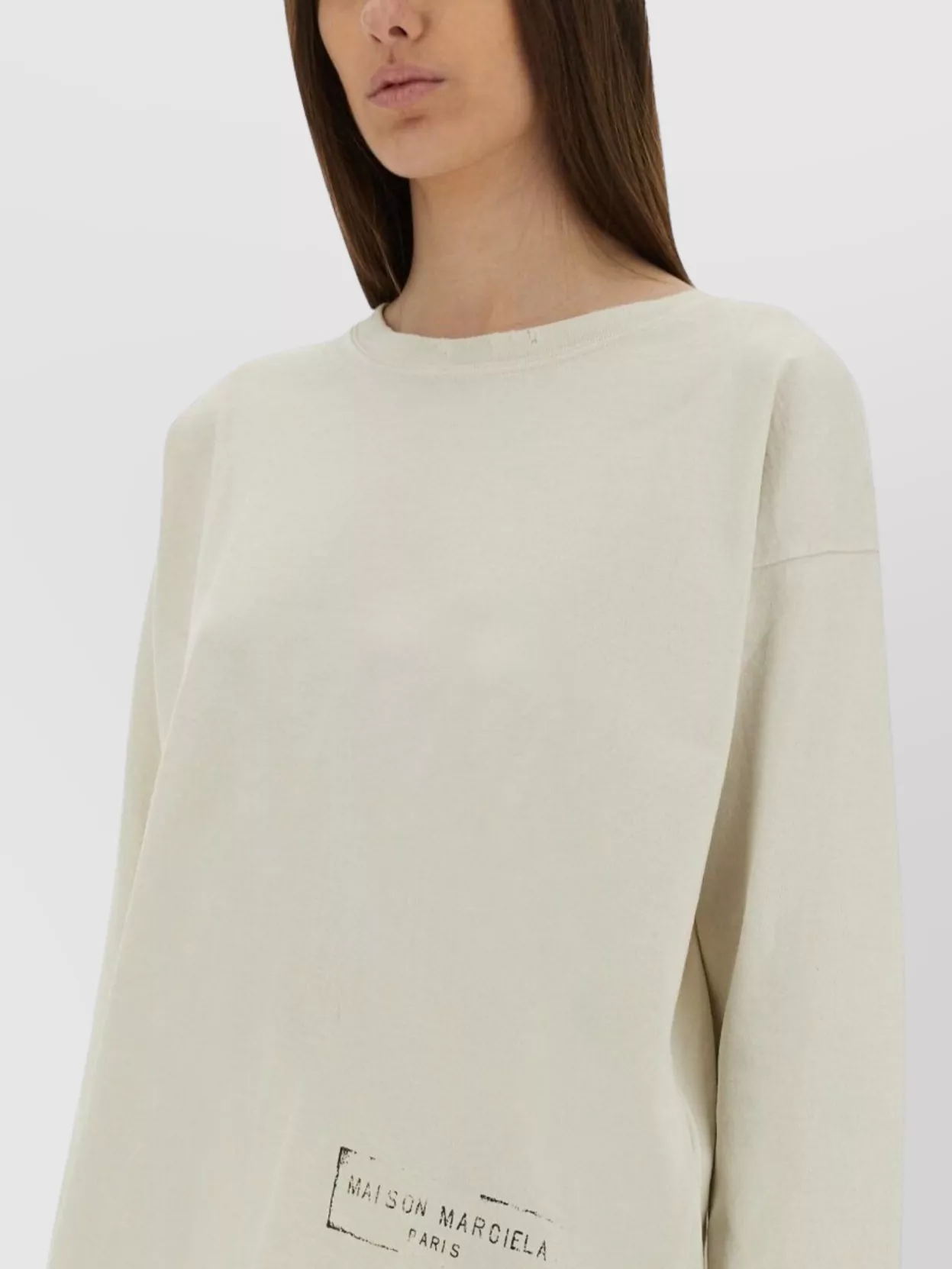 Maison Margiela Logo Print Crew Neck Shirt