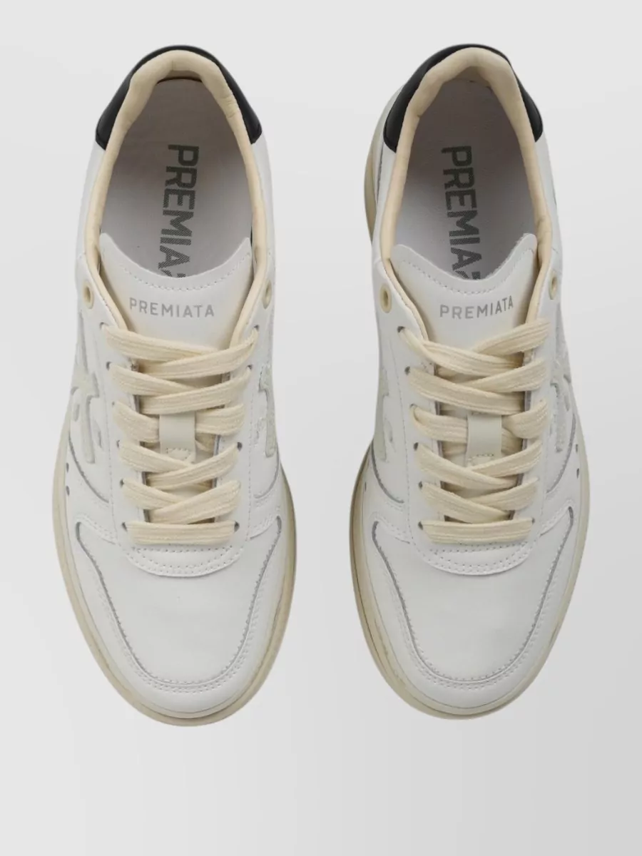 Premiata Leather Low-Top Sneakers