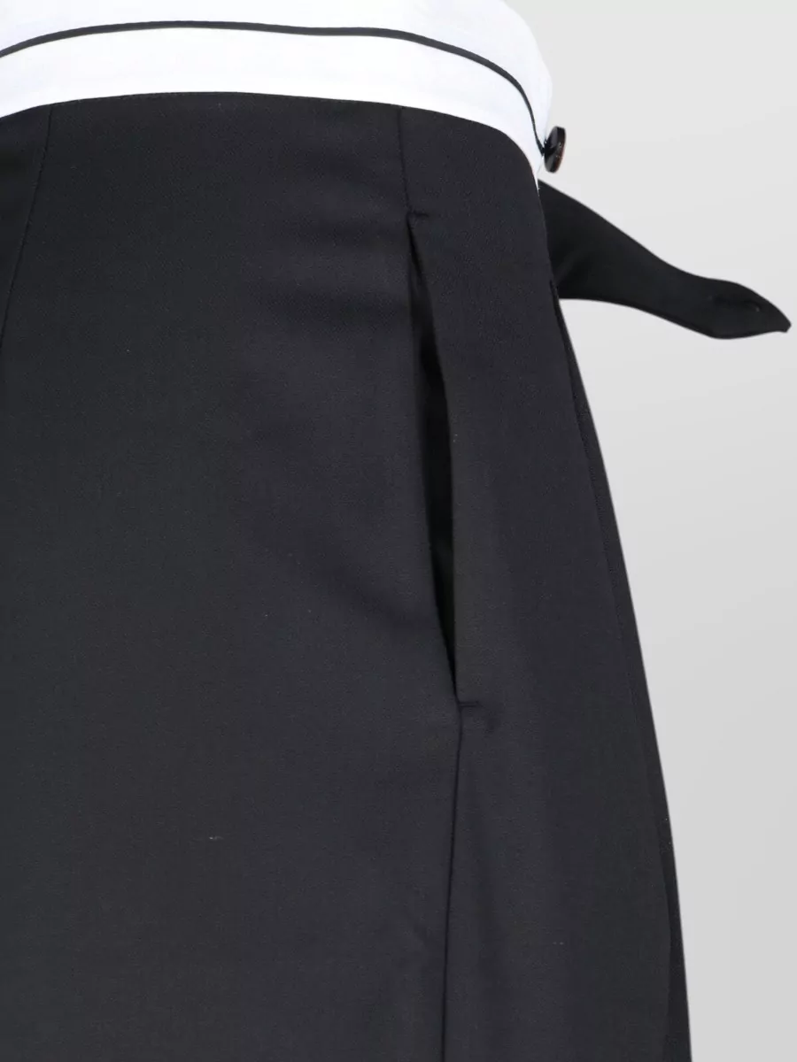 The Garment Straight-Leg Wide-Leg Trousers