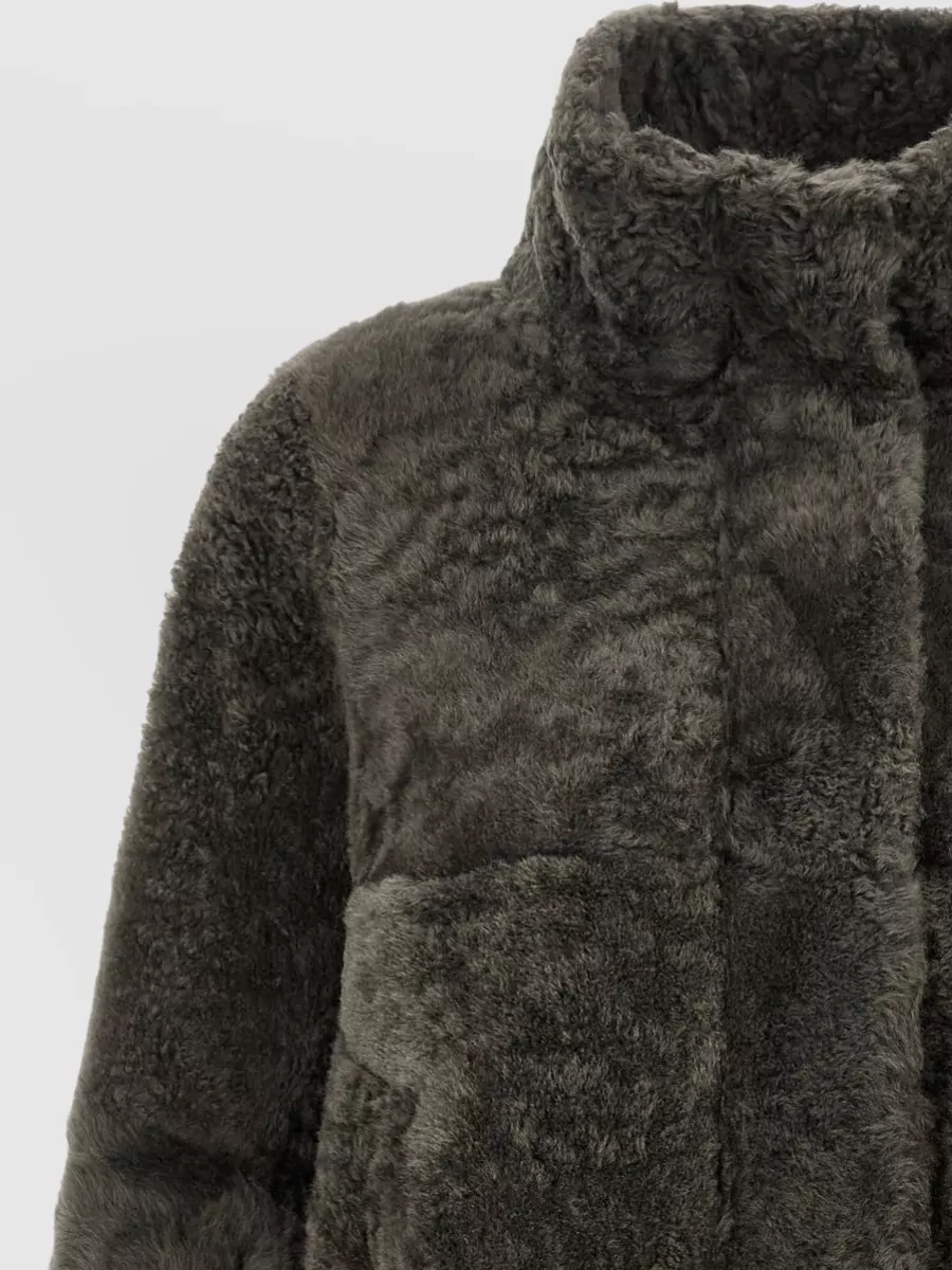 Brunello Cucinelli Lamb Fur Cropped Jacket
