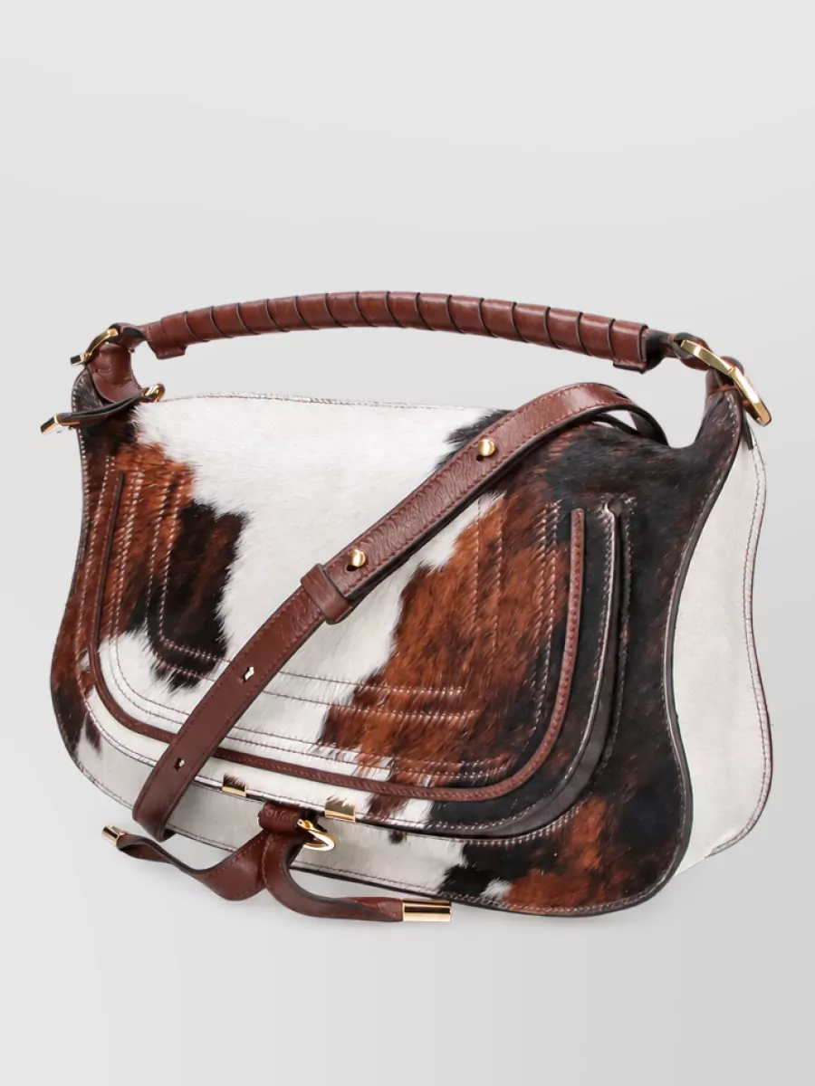 Chloé Alphabet Leather Clutch Bag
