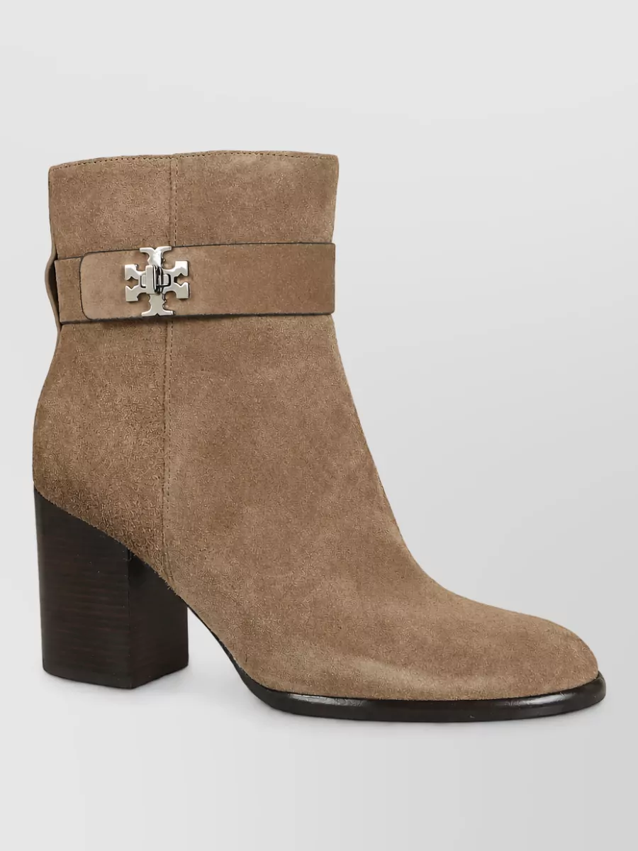 Tory Burch leather heeled ankle boots 70mm