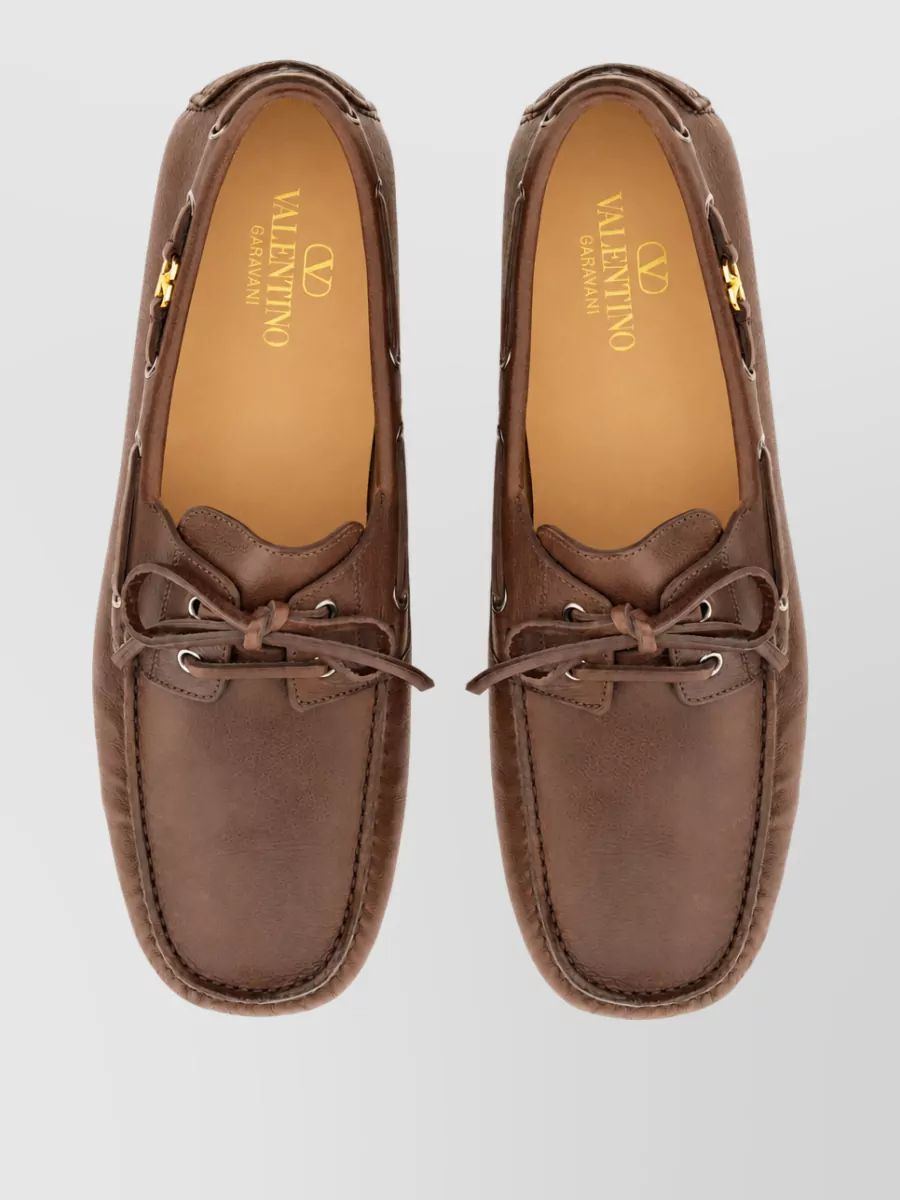 Valentino Garavani Leather Moccasins