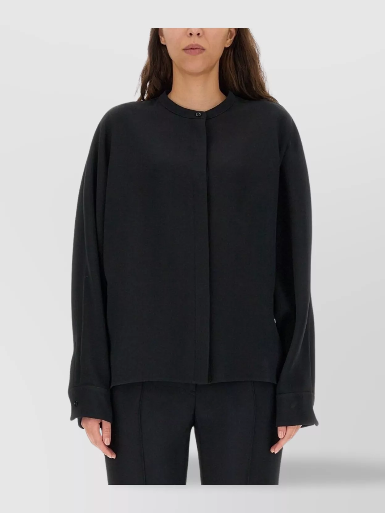 Jil Sander Relaxed-fit Viscose Blend Shirt With Button Closure