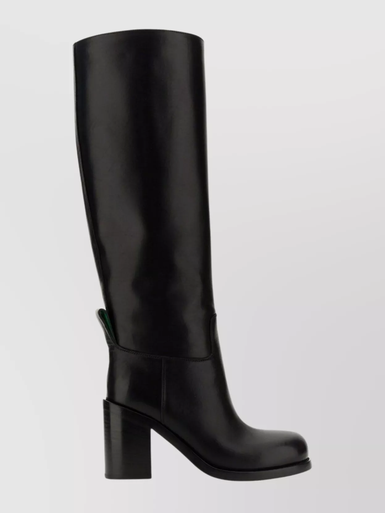 Bottega Veneta Leather High Shaft Block Heel Boots