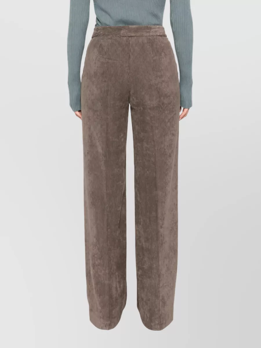 Via Masini 80 Corduroy Wide-Leg Trousers