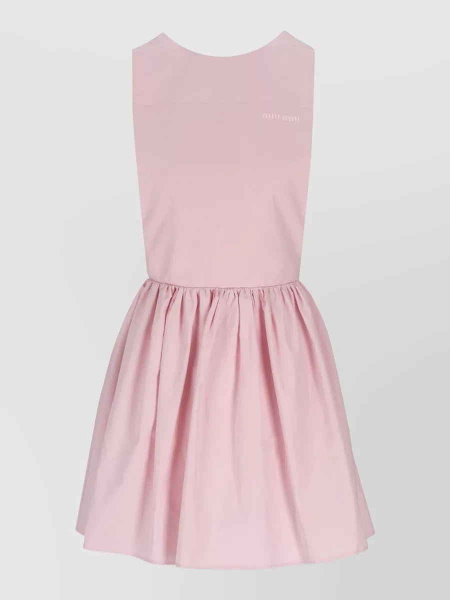 Miu Miu Cotton sleeveless mini dress