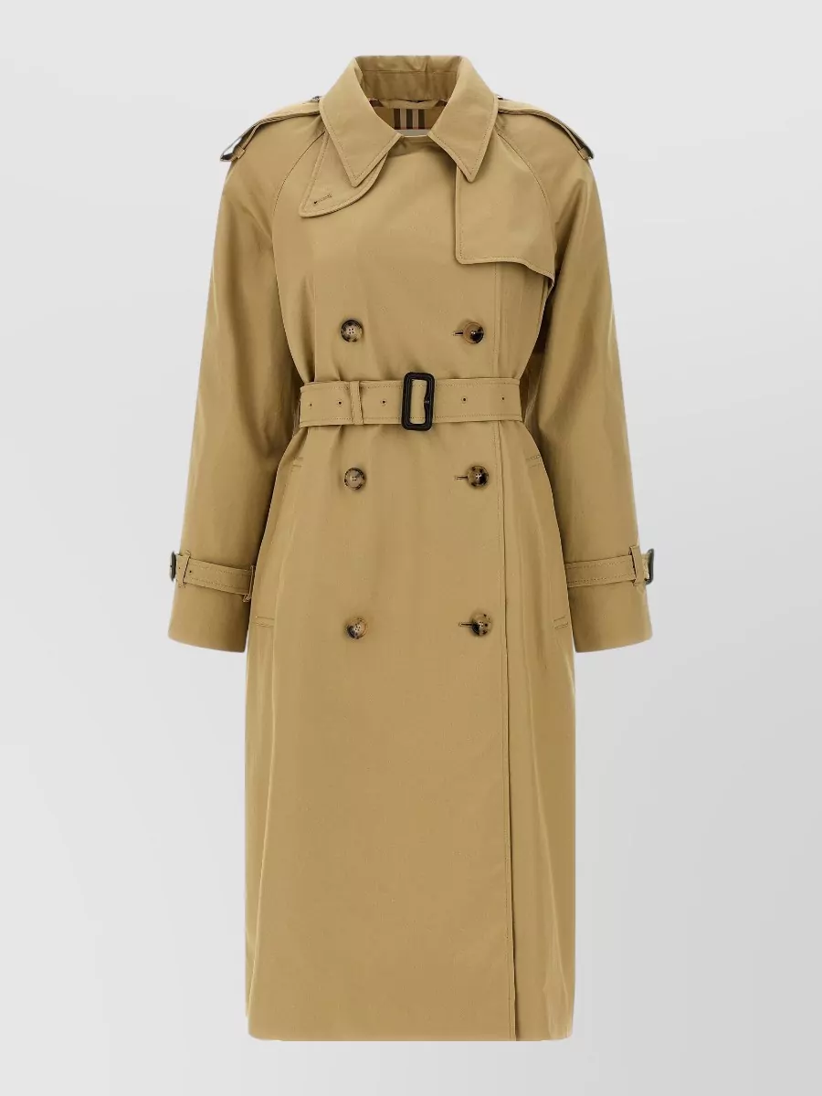 Burberry Castleford Trench Coat Belted Waist Epaulettes