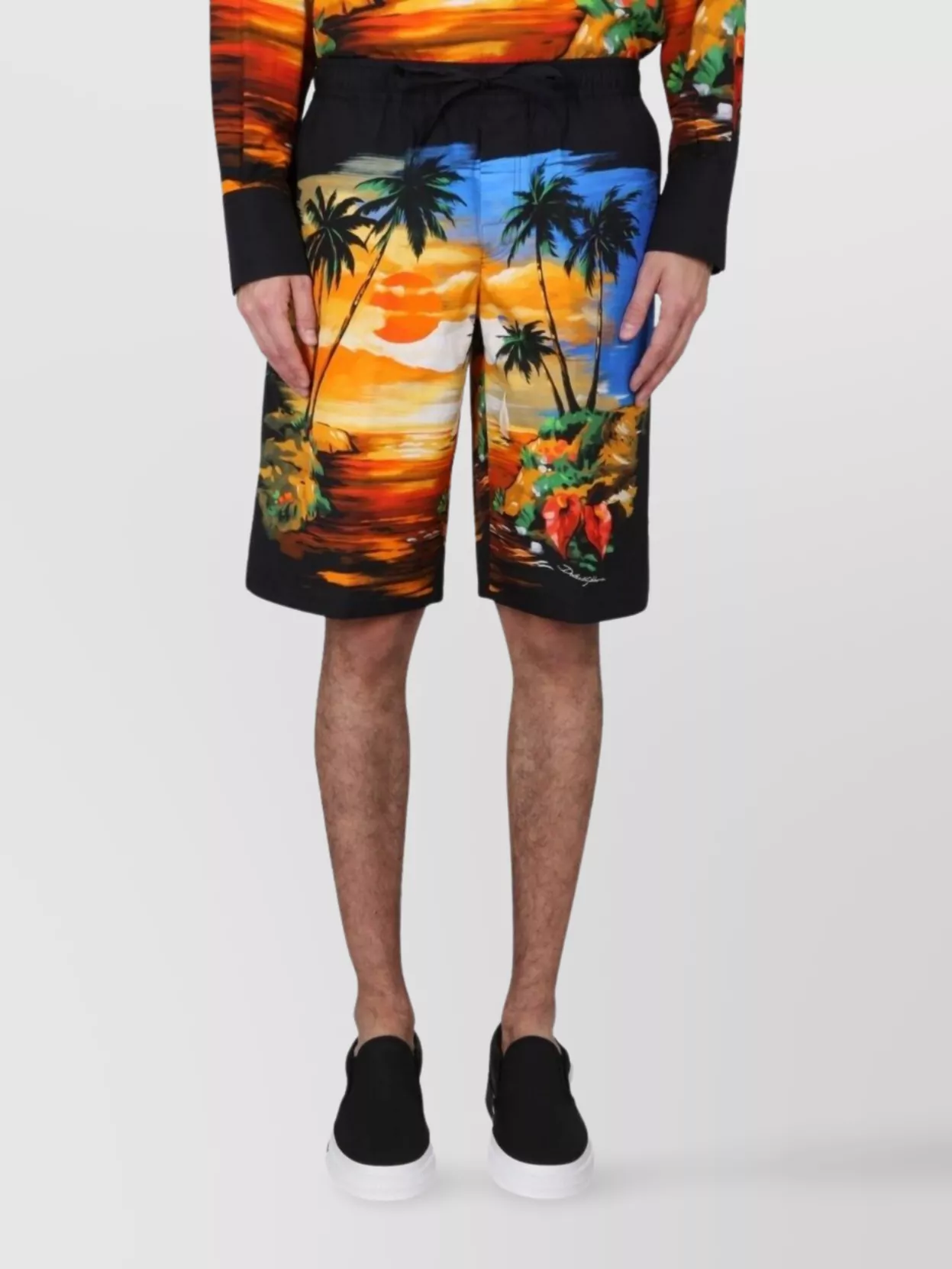 Dolce&Gabbana Bermuda Shorts Tropical Print