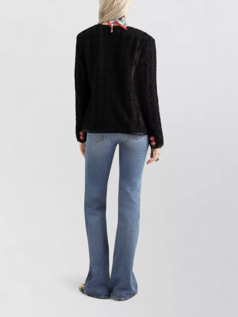 Dolce&Gabbana Denim Cotton Flared Low Rise Jeans