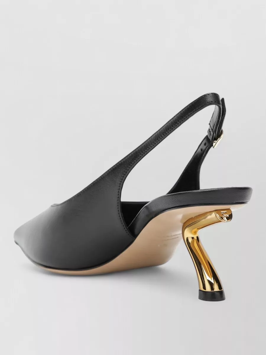 Ferragamo Leather Slingback Pumps