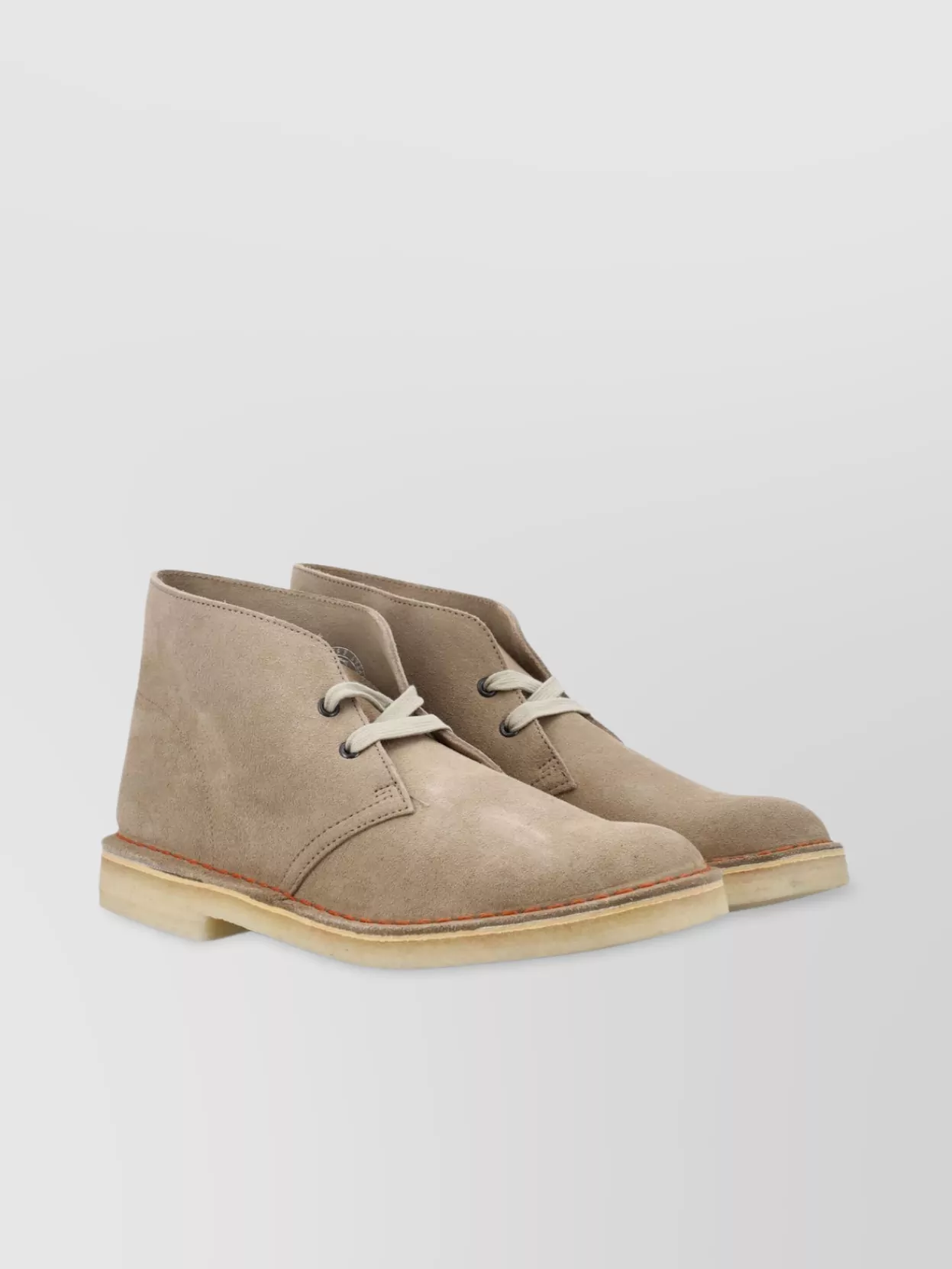 Clarks Suede Stitched Ankle Boot In Brown