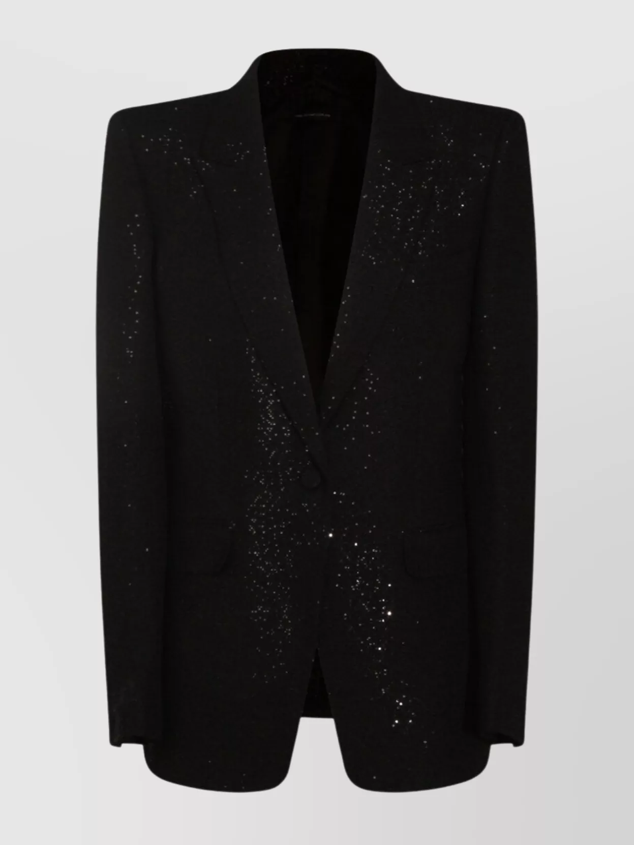 Tom Ford Sequin-embellished Single-breasted Blazer In Gold