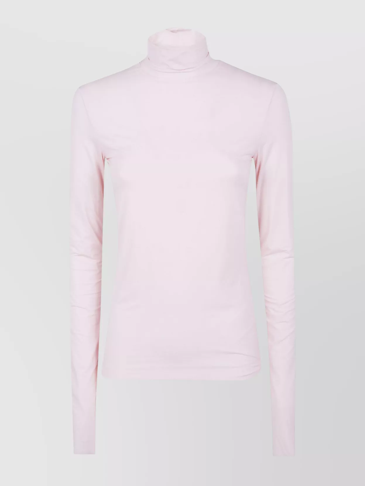 Sportmax Turtle Neck Sweater Button Detail In Pink
